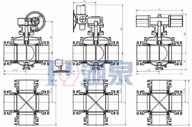 Q946F 不銹鋼四通電動球閥