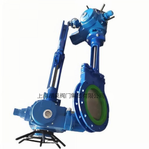 電動刀閘閥PZ973-16 DN350，DN400排渣、處理顆